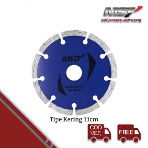 MST Mata Potong Keramik Kering 110mm / BLUE DRY DIAMOND BLADE 4" Pemotong Ubin Beton Granit Marmer Adesit