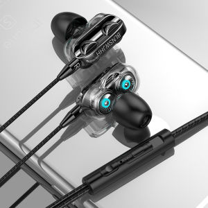【Buy 1 Take 1】DISOUR Original Sport In-ear 3.5mm Wired Earphone 4D Hifi Stereo Bass Music Mini Earbuds With Microphone HD Calling Headset For i Phone Xiaomi Samsung Gaming Headphones