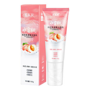 [HCM]Sữa Rửa Mặt Kèm Cọ Silicon KKR Quả Đào Dưỡng Trắng Dưỡng Ẩm Da 100g (KKR25)