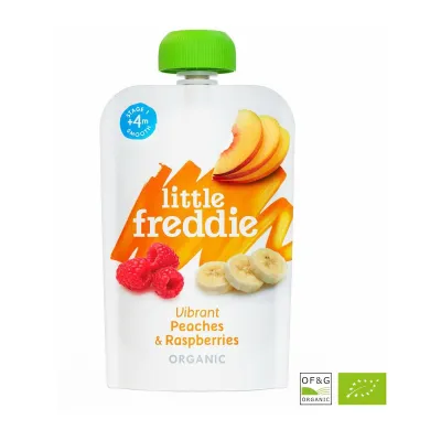 Little Freddie Vibrant Peaches And Raspberries