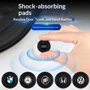 JJT Car Door Shock Absorbing Pad Anti-Noise Vibration Damping Silent Protection Sticker for Trunk Hood Engine Cover