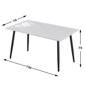LULU Sintered Stone Dining Table Home Living Room Table Rectangular Light Luxury Minimalist Square Table Dining Table And Chair Furniture For Home Restaurant Living Room Use