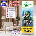 Custom Banner Spanduk MMT Ojek Online, Atau Tukang Ojek. 