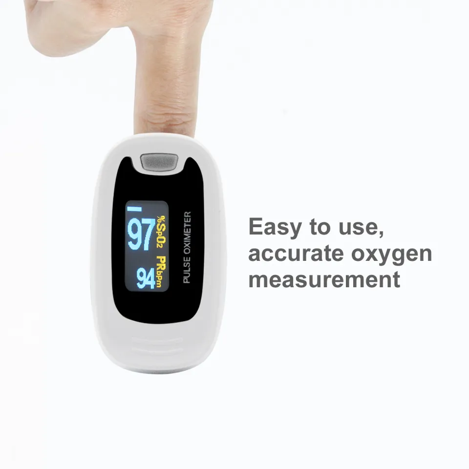 CON-TEC CMS50Na OLED Finger Pulse Oximeter - Blood Oxygen & Heart Rate Monitor