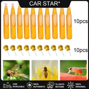 COD [จัดส่งฟรี] 20 ชิ้นผลไม้แมลงวันผลไม้พลาสติกที่นำกลับมาใช้ใหม่ได้