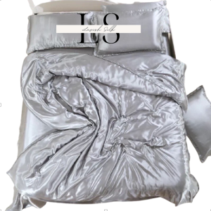 Ga Giường Drap Lẻ Phi Lụa Lavish Silk cao cấp mát lạnh hàng loại 1 - Xám Ánh Xanh