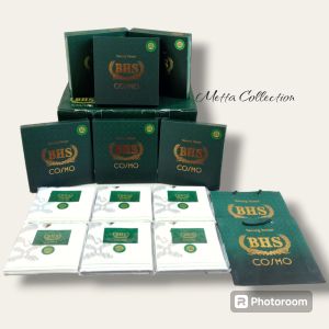 Sarung BHS Cosmo Gold Putih Polos