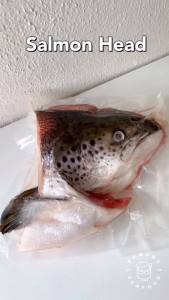 Salmon Head 400-600g Full Cut Frozen - Rawang Seafood