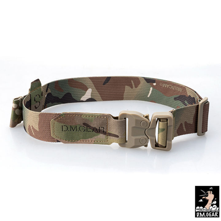 Tactical 2 Belt With Metal Buckle Laser Cut MOLLE For Outdoor Training 3445