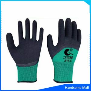 H.S. ถุงมือผ้าเคลือบยาง กันบาด กันหนาม กันลื่น ถุงมือทำสวน ถุงมือช่าง Rubber gloves