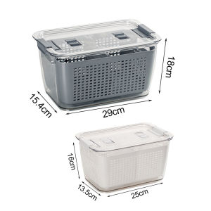 Siêu phẩm bộ đôi hộp thực phẩm Hokori - Hộp nhựa được chia làm 2 lớp giúp thực phẩm của bạn luôn thoáng khí tránh úng nước-Hộp thiết kế quai cầm tinh tế tiện lợi