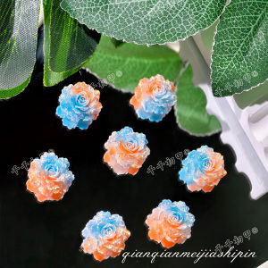 DIY Hoa hồng nhiều màu sắc (14.8 * 14.5mm)không lỗ làm từ acrylic tự làm bằng hạt cườm phụ kiện trang sức bán sỉ