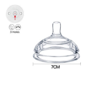 Pikobello Baby Feeding Bottle 7cm Wide Neck teats With Straw for Comotomo Silicone nipple Replacement 5oz/8oz 150/250ml