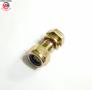 Ốc gắn lưỡi xới 12x30 màu vàng hàng nhập dùng cho tất cả các loại máy cày (Bịch 10 ốc )