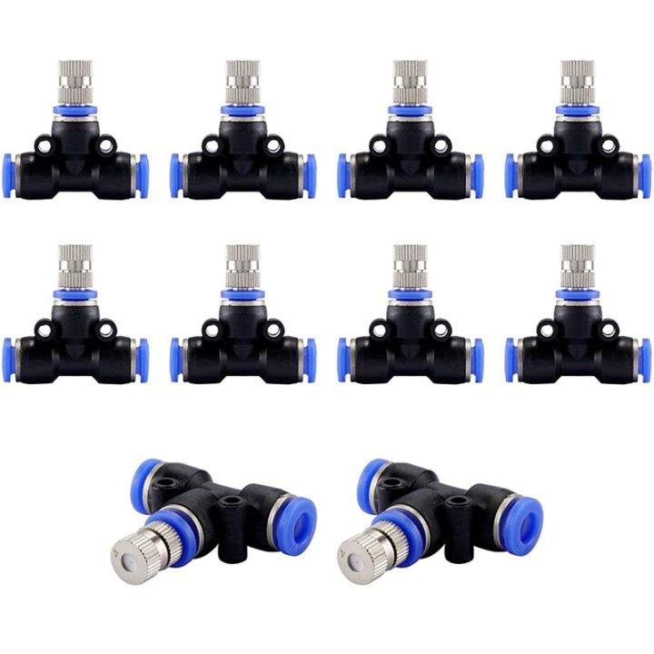 Misting Nozzle Kit 1/4-Inch with Nozzle Spray Cooling Device Connectors ...