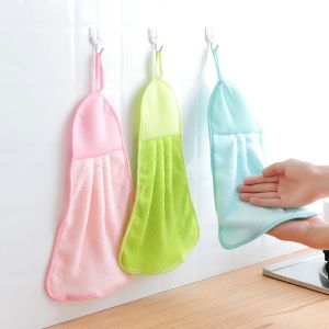 Combo 2 cái Khăn lau tay treo tường thấm hút tiện lợi chất vải mềm