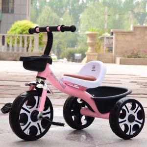 [Miễn ship] Xe đạp cho bé xe đạp 3 bánh ghế da cho bé từ 2 đến 6 tuổi có giỏ và hộp đựng đồ  bảo hành 6 tháng