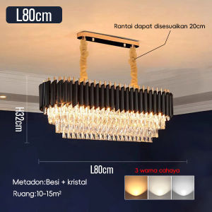 Nordic Bulat Ruang Tamu Lampu Gantung Rumah Kristal Dekorasi Kamar Tidur Lampu Langit-langit Tinggi Restoran Lampu Gantung 18
