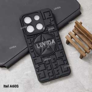 Case 3D Star Case motif Black softcase Itel A60S