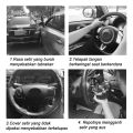 Sarung Stir Mobil Cover Stir Mobil Sarung Stir Mobil 33-40cm Bahan Silikon Universal Sarung Stir Silikon SEAMETAL. 