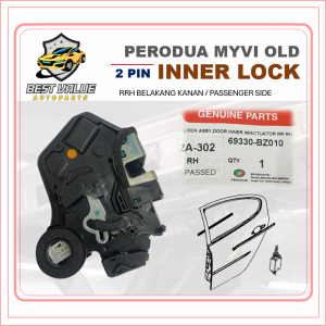 PERODUA MYVI OLD INNER LOCK LATCH WITH ACTUATOR PINTU KUNCI REAR USE BELAKANG PINTU DOOR LOCK 2 PIN 69330-BZ010