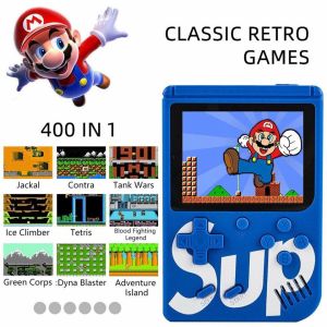 เครื่องเล่นเกมแบบพกพาขนาดเล็ก 400 In 1 Sup Game Box เกมบอย เรโทร เครื่องเล่นเกมสไตล์เรโทร 300 เกม 8-Bit 3.0 นิ้ว