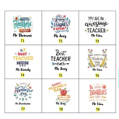 [SG Seller] CHEAPEST Keychain Customised Personalised Name Teachers Day