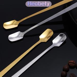Heabety 1 cái thép không gỉ dài xử lý Ice Spoon Bộ đồ ăn cho cà phê & Trà Ice Cream món tráng miệng khuấy thìa Scoop