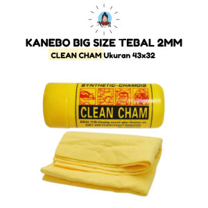 LAP SERAT KANEBO CLEAN CHAM JUMBO WARNA JERNIH 43X32cm DAYA SERAP TINGGI