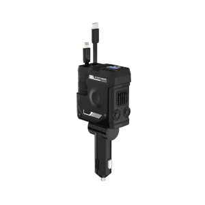 Car 4in1 Super Fast Charger Mecha Retractable Cord Flash Charger Car Charger