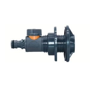 OUTOPEAN 3/4" Water Tank Connector PVC with Valve Water Barrel Adapter Portable Rain Barrel Spigots Quick Installation Rainwater Collection Connector Kit