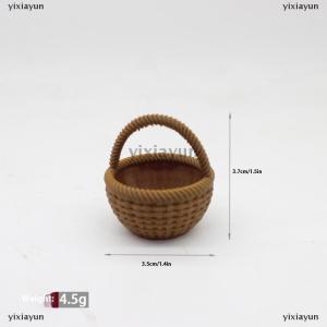 [COD] yixiayun Dollhouse Miniature Handheld Basket Mini Simulation Vegetable Basket Scene Decor Accessories Toys