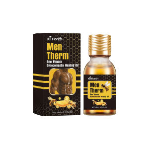 Bee Venom Male Breast Heating Oil/Masculine Tightening Chest Care Cream For Men/Male Chest Shaping Body Care/Daily Use For Adult Men