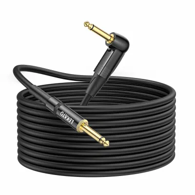 LEKATO Mute Guitar Cable 3M/6M Professional Instrument Cable with Dual Mute Plug Ends Mute Cable Electric Guitar Cable