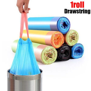 【Free Shipping】Large Capacity Drawstring Garbage Bag Odorless Household Disposable Trash Pouch Plastic Bag Kitchen Bathroom Storage Trash Bags
