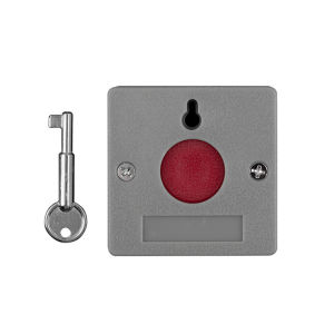 Panic Button Alarm Hold Tombol Darurat With Key - Hold Up Button with Reset Key - Alarm Emergency Panic Button Standalone