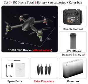 CT[Fast Delivery][Original Available] ZLL SG600 PRO Dual HD Camera Remote Control With Screen Automatic obstacle avoidance Brushless RC Toys For Kids