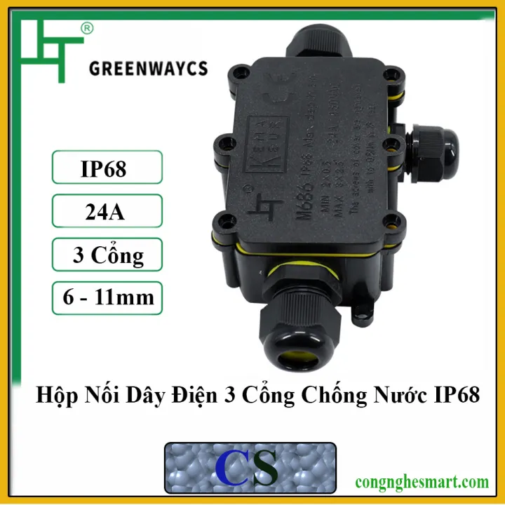Hộp Cút Nối Dây Điện Chống Nước 2 Cổng, 3 Cổng, 4 Cổng IP68 M686 - Cho ...