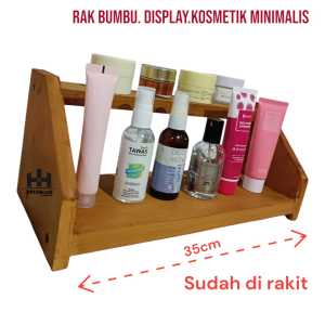 RAK BUMBU/RAK KOSMETIK/RAK KAYU 2 SUSUN MURAH