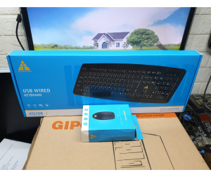 Bàn phím chuột văn phòng hiệu Golden Field phím chuột loại tốt bảo hành lỗi đổi trong 1 năm.