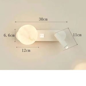 Wall Lamp Nordic Modern Black and White Minimalist Living Room Sofa Background Decorative Lamp Light Luxury Bedroom Bedside