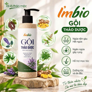 Dầu Gội Thảo Dược Imbio 400ml – Làm Sạch Da Đầu Nuôi Dưỡng Tóc Chắc Khỏe | Không Silicone