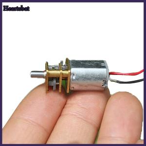 [Heartsbat] N20 DC3-6V Electric Micro DC Geared Motor 26-53RPM Metal Motor Gear Adjustable Speed Reversed