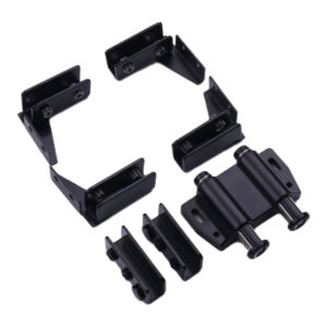 Glass Cabinet Door Hinge Stainless Steel Cupboard Display Cabinet Frameless Glass Door Clamp