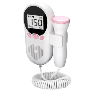 Fetal Doppler Baby Heart Monitor Device Medical LCD Screen Portable Doppler Heart Rate Monito
