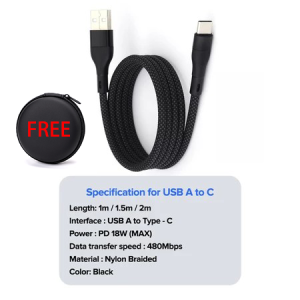 ✅[SG Ready Stock] LionShield 100W PD Type C/USB A-L/C/4-in-1 Fast Charging Magnetic Self Winding Cable Compatible w iPhone/Android