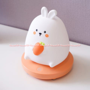 Eglare Table Fan Lamp Unique Tidur Unik Pink Kuning Eklare Lampu Tidur Rechargeable Lampu Karakter