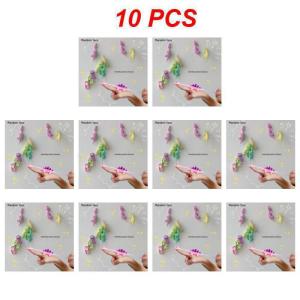 10PCS Pinch Le Material Safety Cartoon Shape Fun Puzzle Durable Stress Relief Toys Finger Toys Dinosaurs Soft Decompression