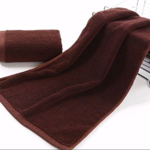 Handuk Mandi Hotel Dewasa Polos Cokelat Ukuran Tanggung 50x100 Termurah Terlaris