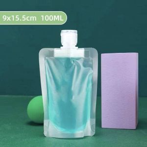 Travel Dispenser Bag 旅行分装袋 Beg Dispenser Perjalanan Mudah Alih Produk Mandian Refillable Pouches Shampoo Lotion Cleanser Portable Container